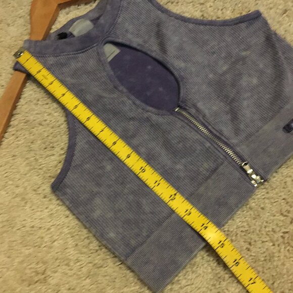 90 Degree By Reflex Athletic Zipper + Keyhole Crop Top Bra - Picture 10 of 10